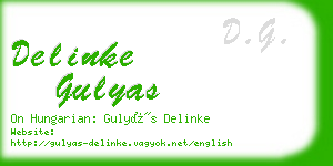 delinke gulyas business card